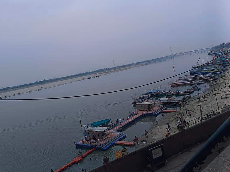 Assi Ghat steps and the confluence of the Assi river
