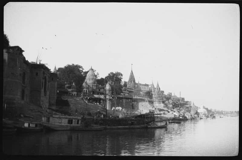 Jalasen Ghat steps descending to the Ganga, Varanasi