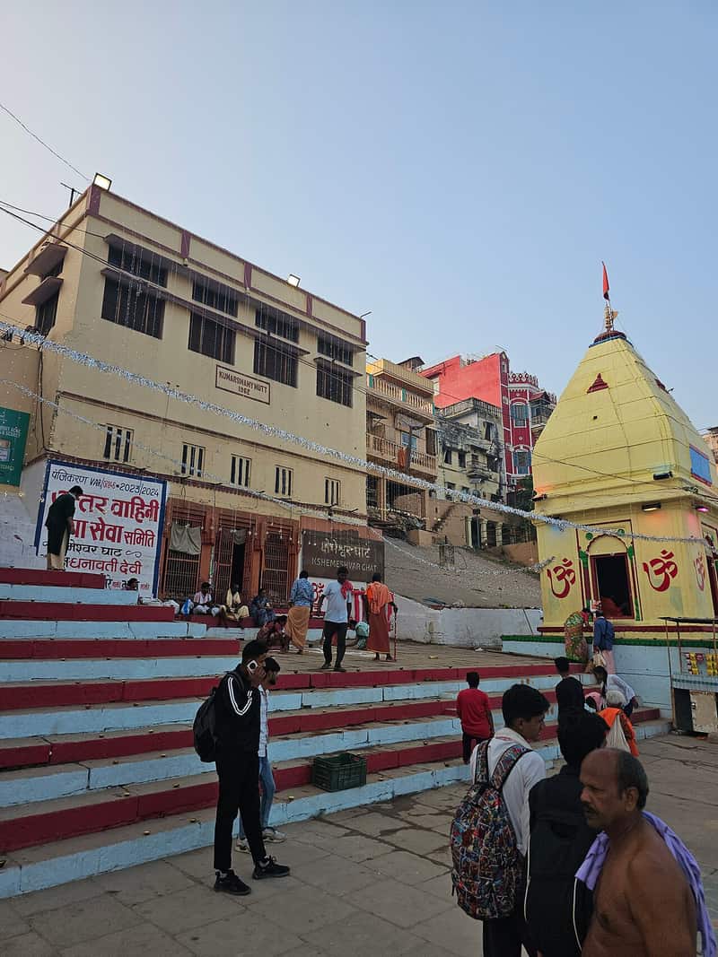 Kshemeshwar Ghat on the northern riverfront of Varanasi