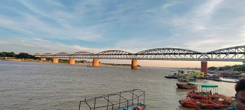 Modern steps, lighting and landscaping of Namo Ghat