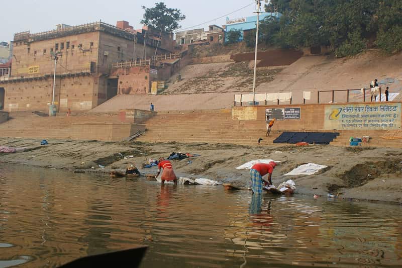 Old steps and platforms of the priestly ghat