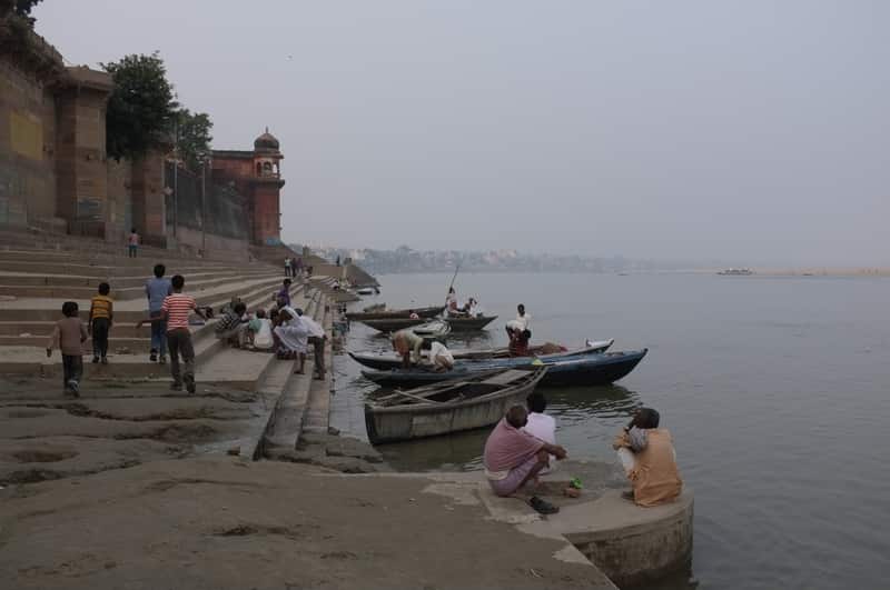 Festival lights and offerings at the small shrines of Prabhu Ghat