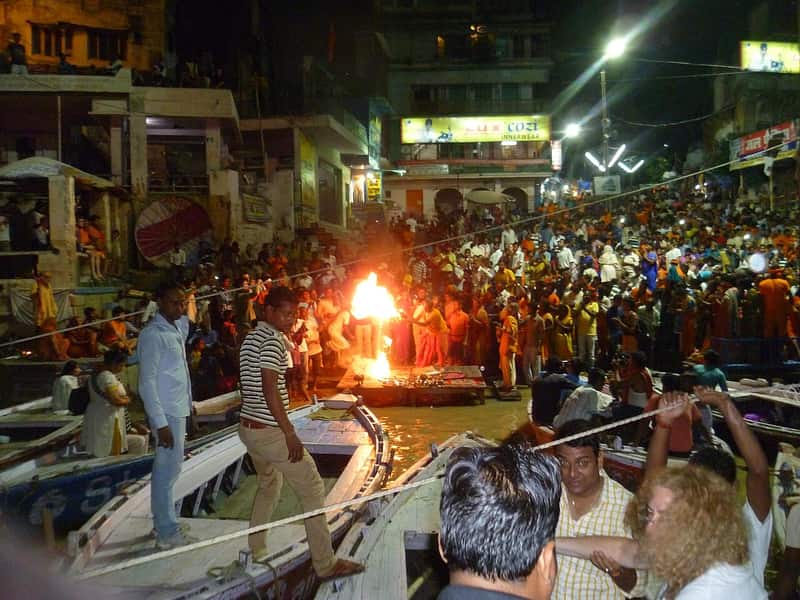 The broad steps of Rajendra Prasad Ghat on the Ganga