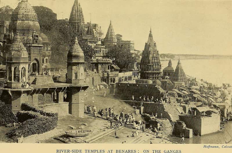 The broad grey Ganga stretching from the steps of Rama Ghat toward the far shore