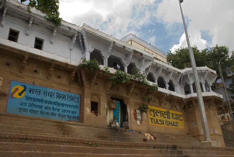The neighbouring ghats of Assi and Kedar seen from the river